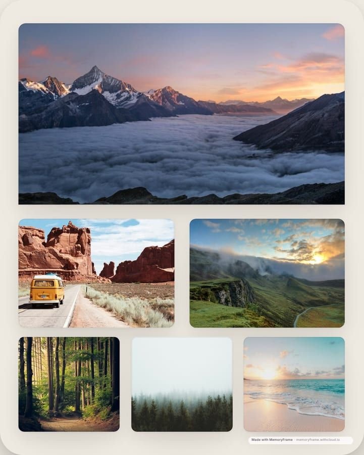 Example instagram post collage made with the Editorial layout